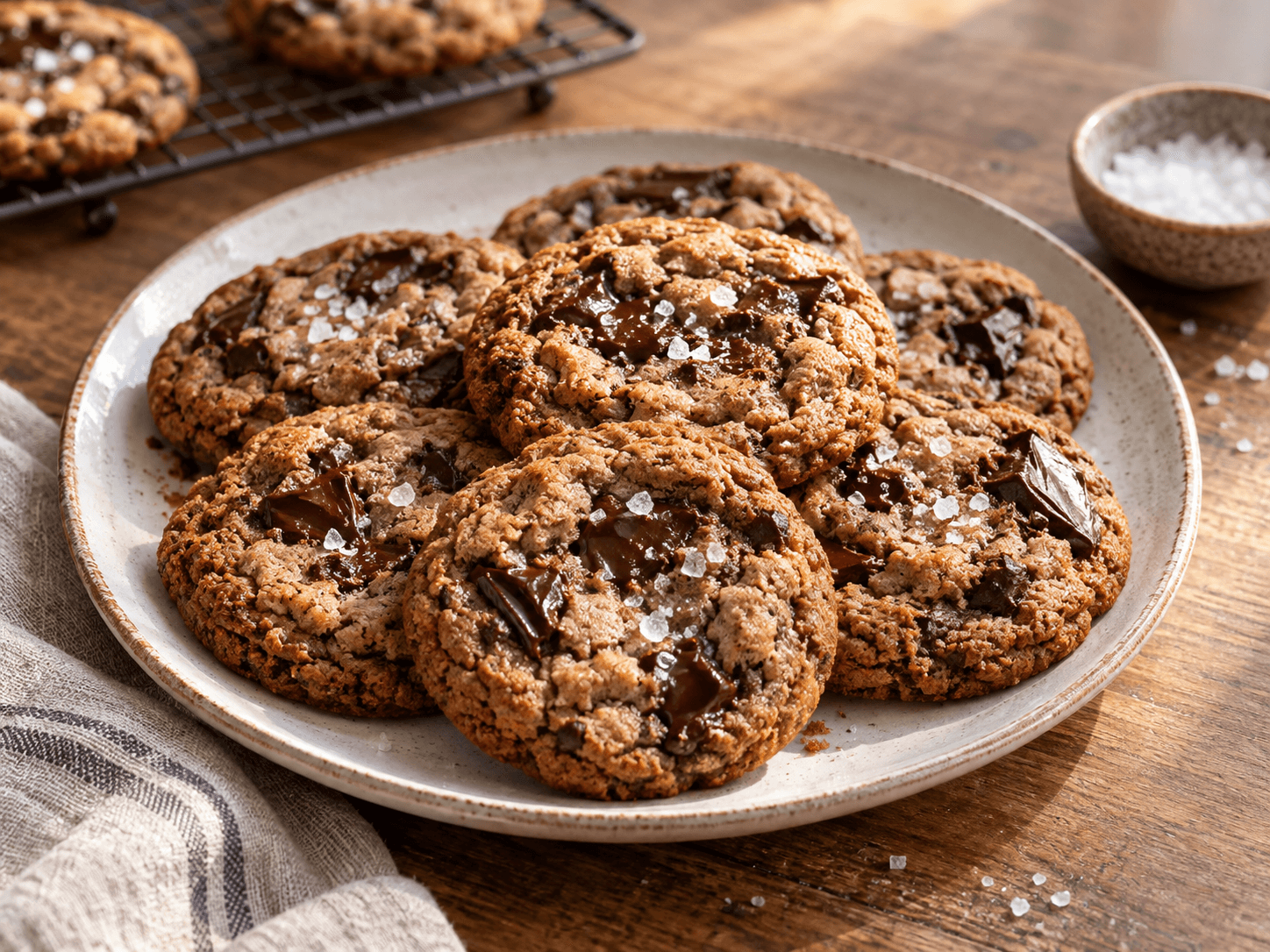 AI illustration of Brown butter chocolate cookies